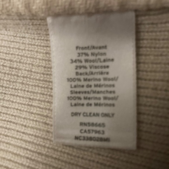 Merino wool open sweater jacket - Picture 4 of 4